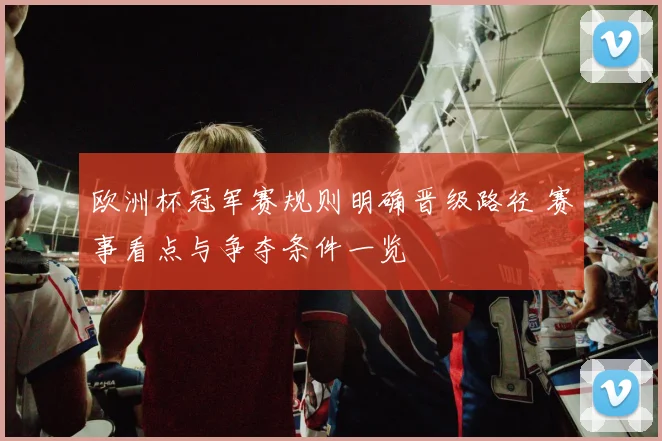 欧洲杯冠军赛规则明确晋级路径 赛事看点与争夺条件一览